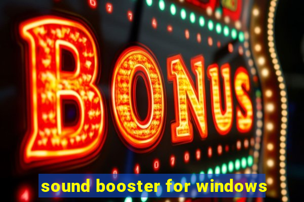 sound booster for windows